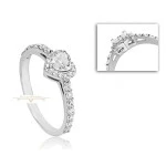 FEHÉRARANY CIRKÓNIA KÖVES JEGYGYŰRŰK