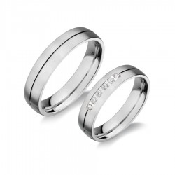 Fehérarany Karikagyűrű AU ROH543/F Fehérarany Karikagyűrű AU ROH543/F