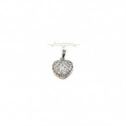 Fehérarany Szív Medál AU 61319