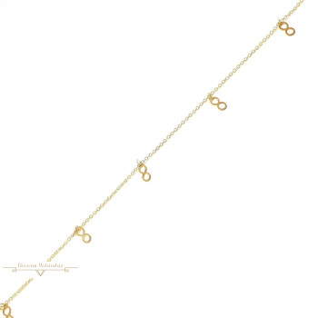 Arany Bokalánc (méret:23,5-25,5) AU 57540