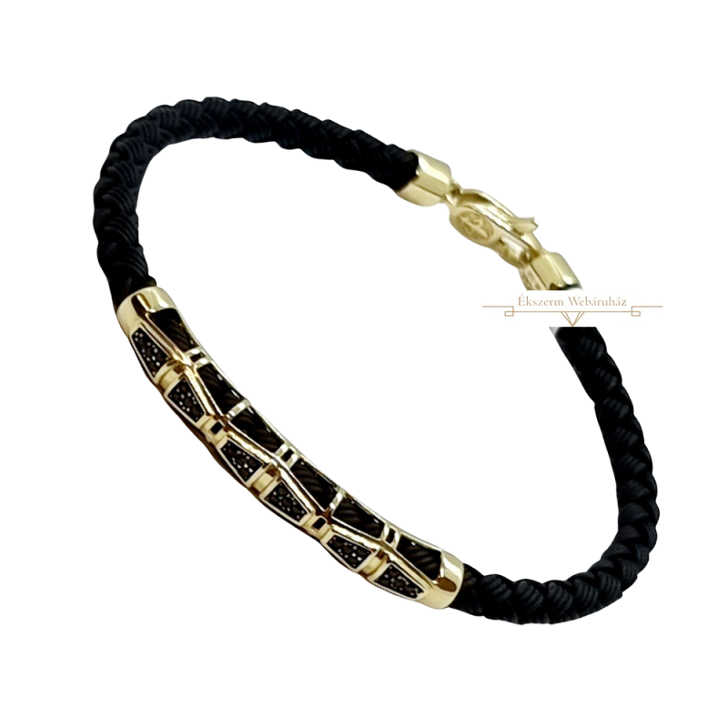 Arany-Bőr Karkötő (méret:21) AF 76161