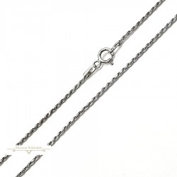 Fehérarany Tömör Lánc (méret:50) AU 70708