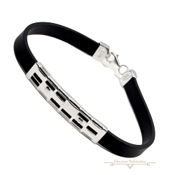 Ezüst-Kaucsuk (méret:20) Karkötő EE 121140