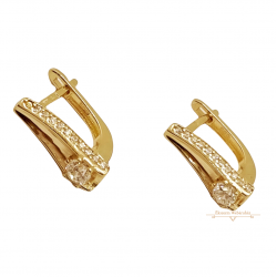 Arany Francia Kapcsos Fülbevaló AU 82021