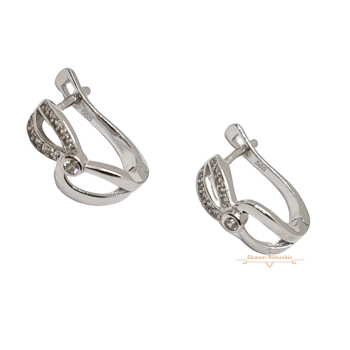 Fehérarany Francia Kapcsos Fülbevaló AU 83123