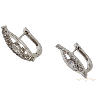 Fehérarany Francia Kapcsos Fülbevaló AU 82433