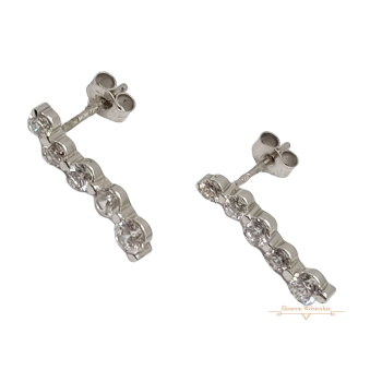 Fehérarany Stekkeres Fülbevaló AU 5798