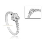 FEHÉRARANY CIRKÓNIA KÖVES JEGYGYŰRŰK