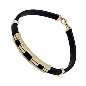 Arany Kaucsuk (méret:21) Karkötő AU 82312