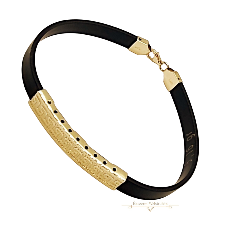 Arany Kaucsuk (méret:20,5) Karkötő SG 79820