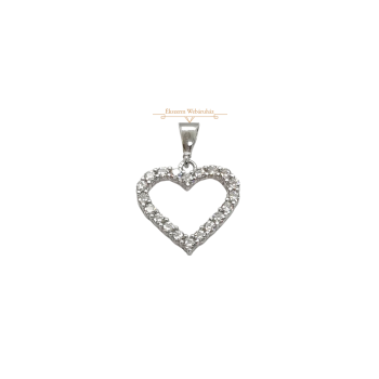 Fehérarany Szív Medál AU 83161