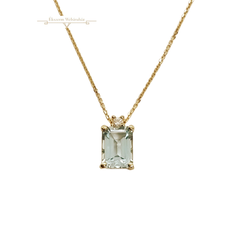 Akvamarin Köves Arany Lánc (méret:41-44) VE 80349 Akvamarin Köves Arany Lánc (méret:41-44) VE 80349