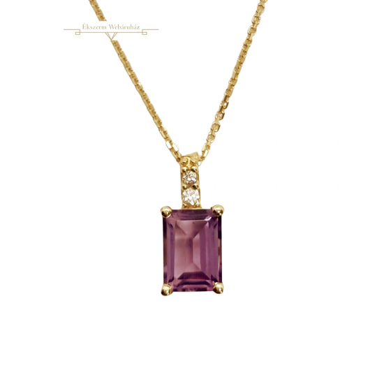 Ametiszt Köves Arany Lánc (méret:42-45) VE 80352 Ametiszt Köves Arany Lánc (méret:42-45) VE 80352