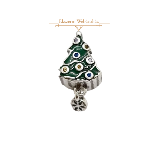 EZÜST KARÁCSONYFA CHARM