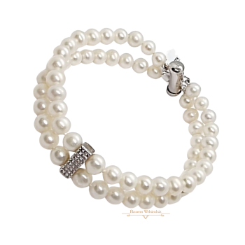 Tenyésztett Gyöngy Karlánc (méret:19) SIH 130568