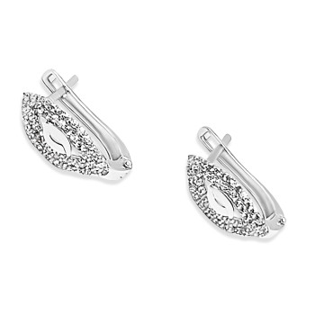 Fehérarany Francia Kapcsos Fülbevaló AU 78061