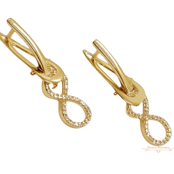Arany Francia Kapcsos Fülbevaló AU 85047