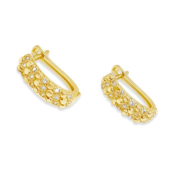 Arany Francia Kapcsos Fülbevaló AU 89710