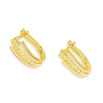 Arany Francia Kapcsos Fülbevaló AU 89724