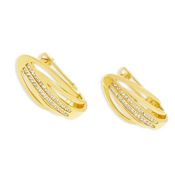 Arany Francia Kapcsos Fülbevaló AU 89728