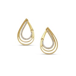 Arany Francia Kapcsos Fülbevaló AU 75061