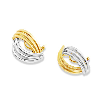 Arany Omega Záras Fülbevaló AU 90237