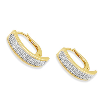 Arany Hagyományos Kapcsos Fülbevaló AU 89593