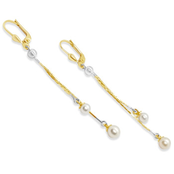 Arany Tenyésztett Gyöngyös Fülbevaló AU 89583