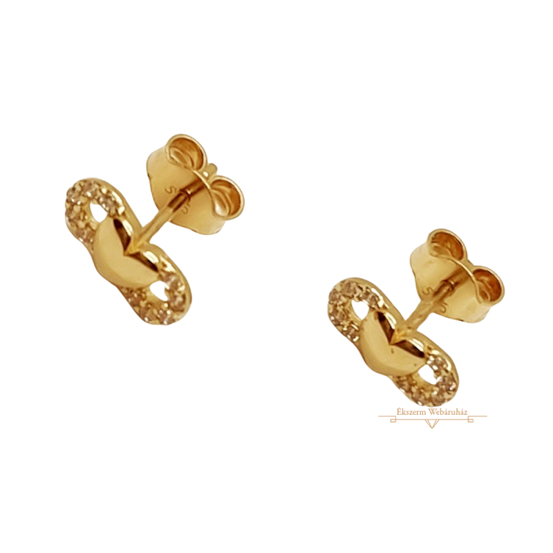 Arany Szív Stekkeres Fülbevaló SG 70615