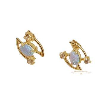 Arany Opál Köves Stekkeres Fülbevaló AU 85208