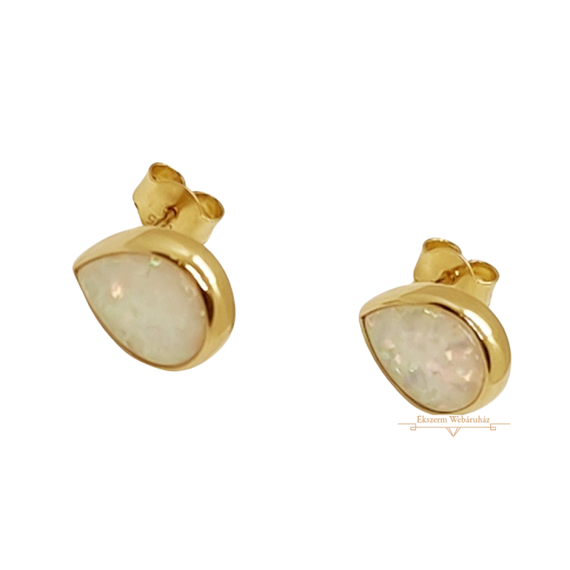Arany Opál Köves Stekkeres Fülbevaló SG 85214