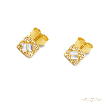 Arany Cirkónia Köves Stekkeres Fülbevaló AU 86934