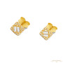 Arany Cirkónia Köves Stekkeres Fülbevaló AU 86934