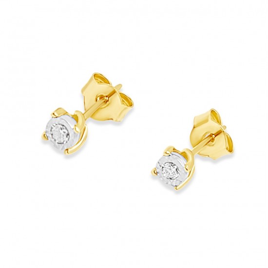 Arany Brill Köves Fülbevaló AU 88822