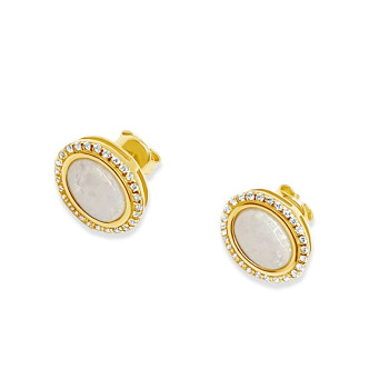 Arany Opál Köves Stekkeres Fülbevaló AU 88677