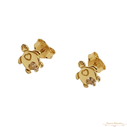 Arany Teknős Stekkeres Fülbevaló AU 88210