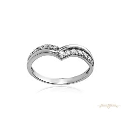 Fehérarany Gyűrű (méret:54) AU 76755