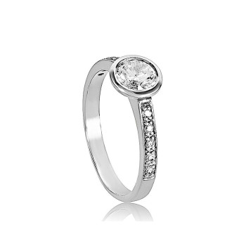 Fehérarany Gyűrű (méret:54) AU 88062