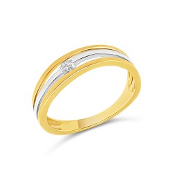 Arany Gyűrű Briliáns Kővel (méret:55) AU 80486