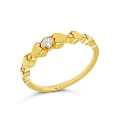 Arany Brill Köves Gyűrű (méret:52) AU 66853 Arany Brill Köves Gyűrű (méret:52) AU 66853