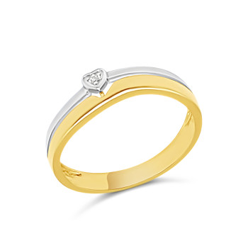 Arany Gyűrű Briliáns Kővel (méret:56) AU 80493