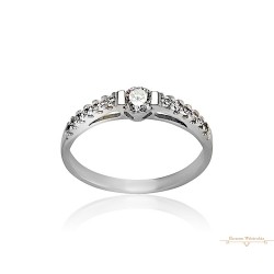 Fehérarany Gyűrű (méret:54) AU 46280