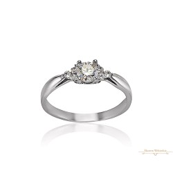 Fehérarany Gyűrű (méret:50) AU 47877