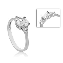 Fehérarany Gyűrű (méret:51) AU 47897