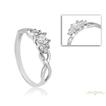 Fehérarany Gyűrű (méret:54) AU 56465