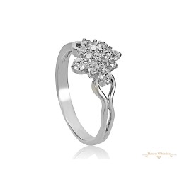 Fehérarany Gyűrű (méret:56) AU 58424