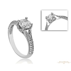 Fehérarany Gyűrű (méret:56) AU 65495