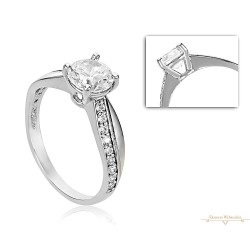 Fehérarany Gyűrű (méret:50) AU 65497