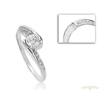 Fehérarany Gyűrű (méret:54) AU 66000