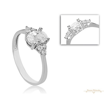 Fehérarany Gyűrű (méret:55) AU 76749